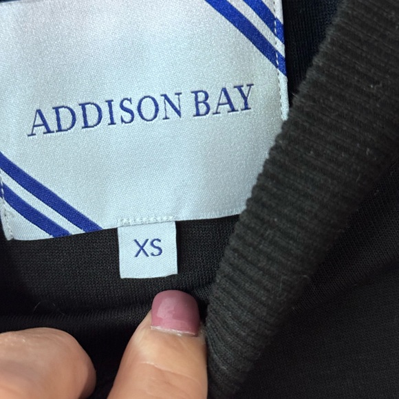Addison Bay Black Ribbed Sweatshirt - Picture 4 of 5